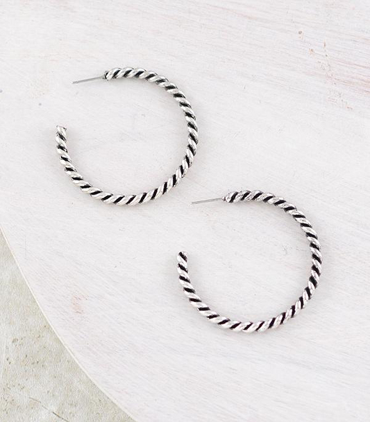 Rope Hoop Earrings