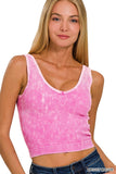 Mineral Wash Padded Tank Top (More Colors)