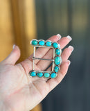 Kingman Turquoise Belt Buckle
