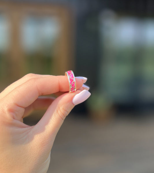 Pink Opal Inlay Ring