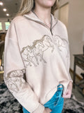 Wild Horses Quarter Zip