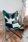 Cowhide Butterfly Chair *Black