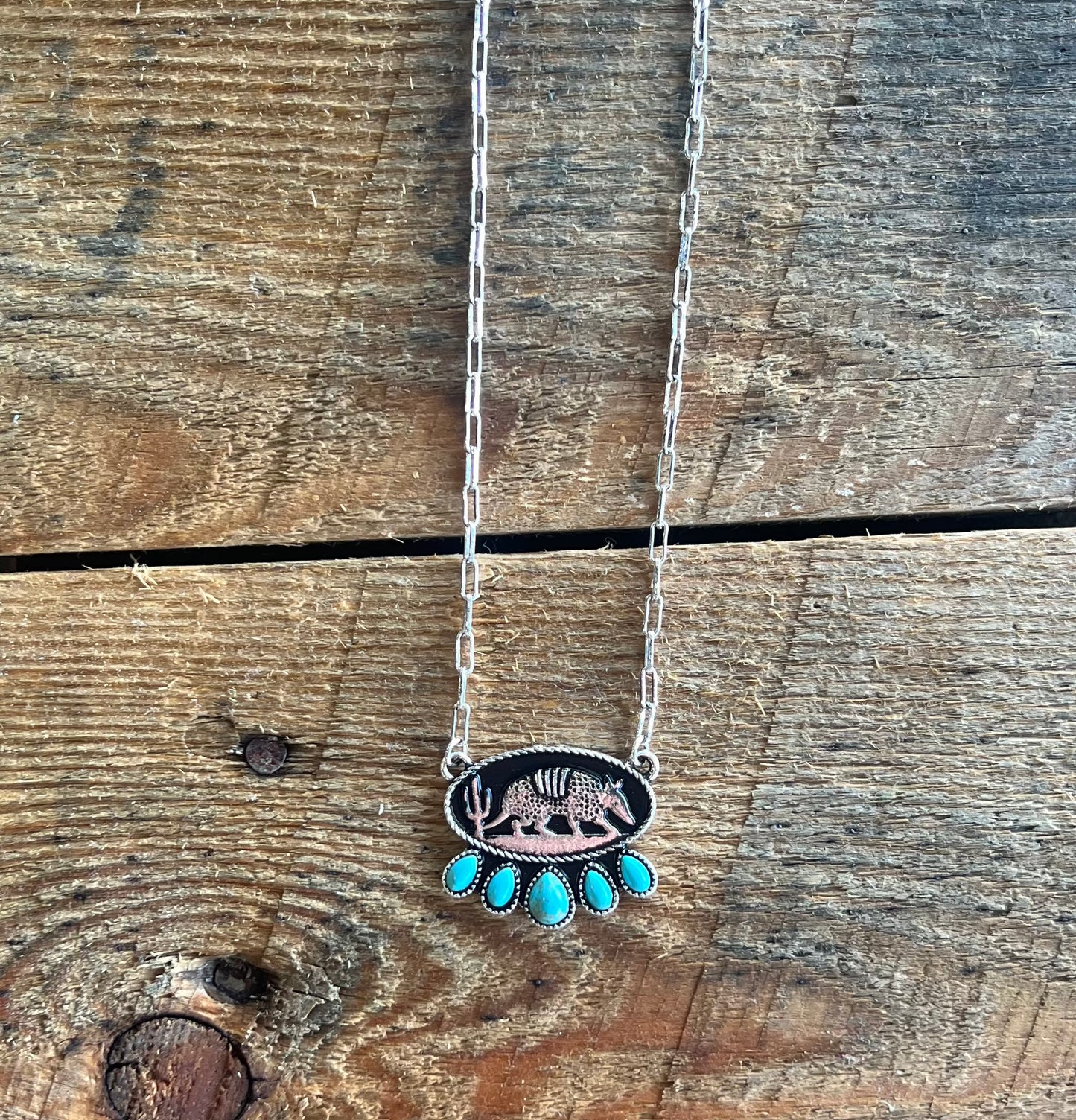 Turquoise Armadillo Necklace
