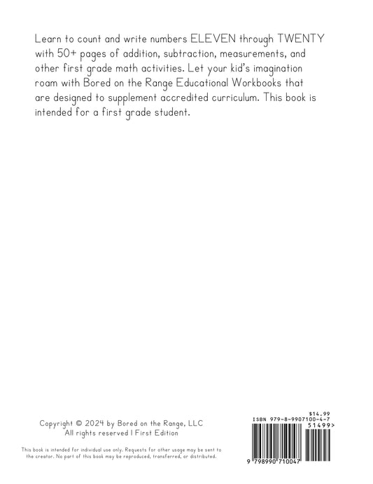 Ranch Math Grade 1: Addition, Subtraction, & Measurements