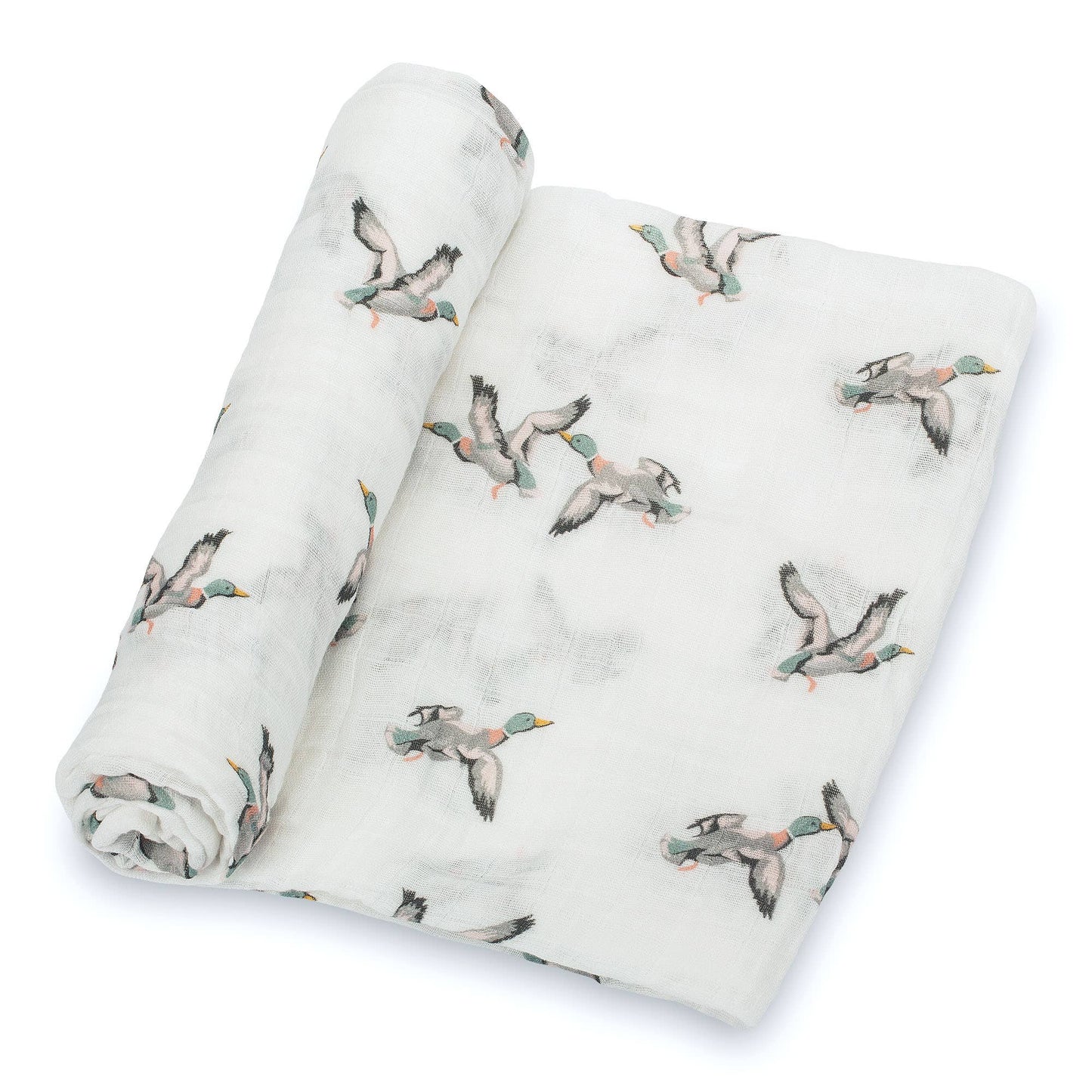 Quackin Up Mallard Duck Baby Muslin Swaddle Blanket