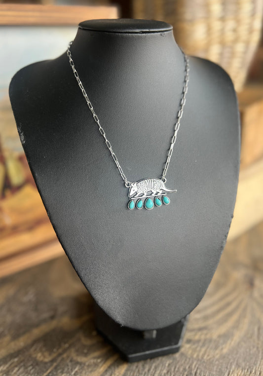 Turquoise Armadillo Necklace
