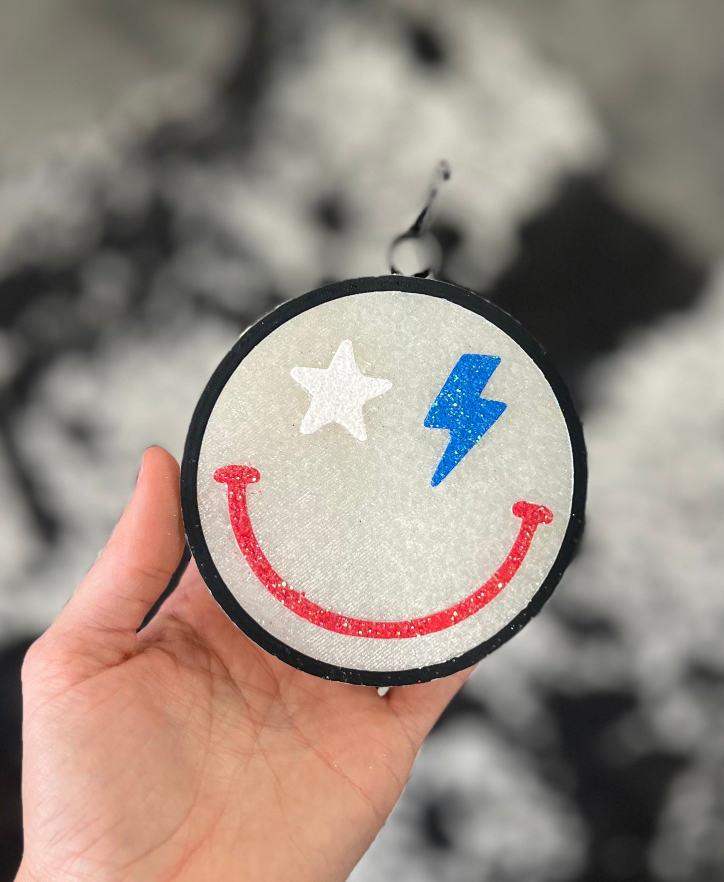 Star Bolt Smiley Freshie- Rhinestone Cowboy (Copy)