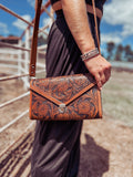 The Goldfish Hand Tooled Bag