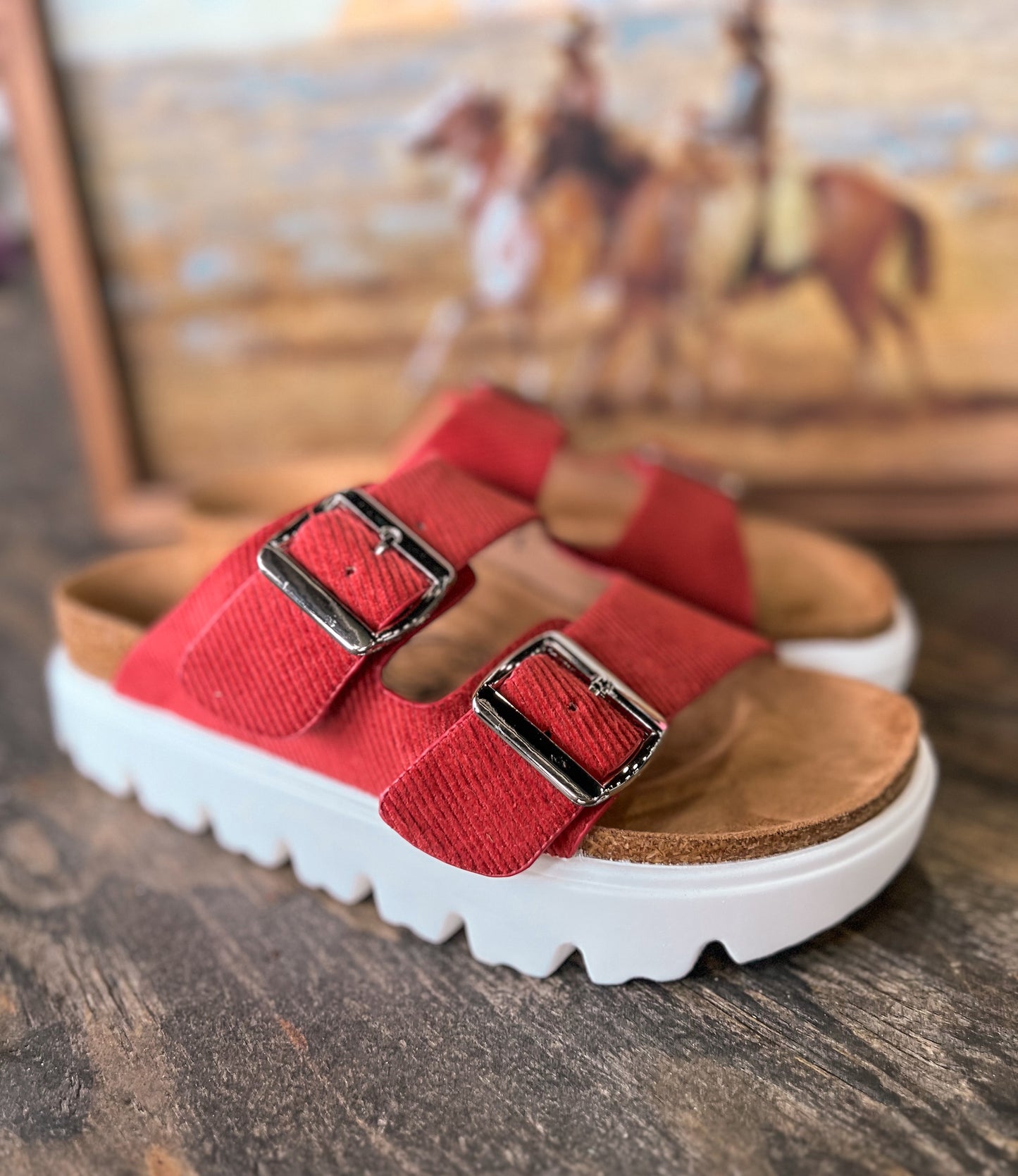 The Jazmin Platform Sandals *Red