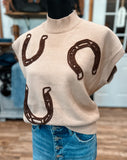 Horse Shoe Sweater Vest