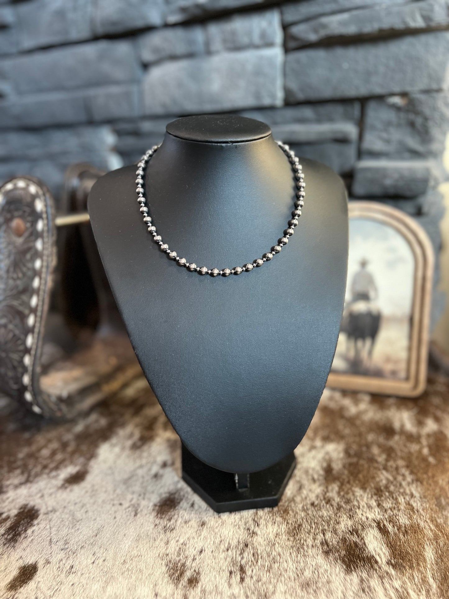 6mm & 3mm Sterling Silver Pearls