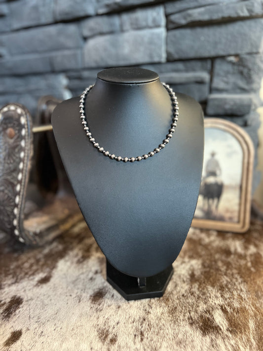 6mm & 3mm Sterling Silver Pearls