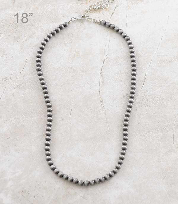 18” Navajo Pearl Bead Necklace