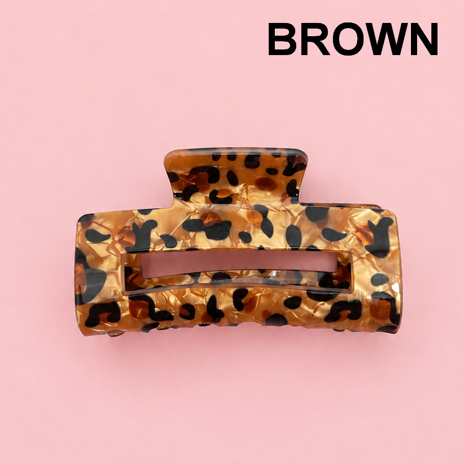 Bold Leopard Print Claw Clip
