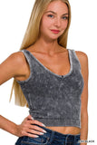 Mineral Wash Padded Tank Top (More Colors)