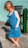 Girls Boot Stitch Denim Dress