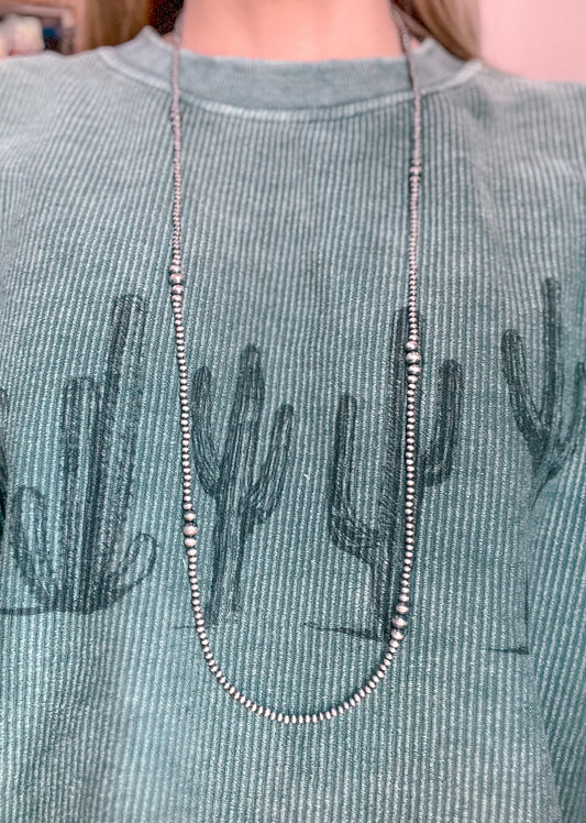 3-6MM 36” Sterling Silver Pearls