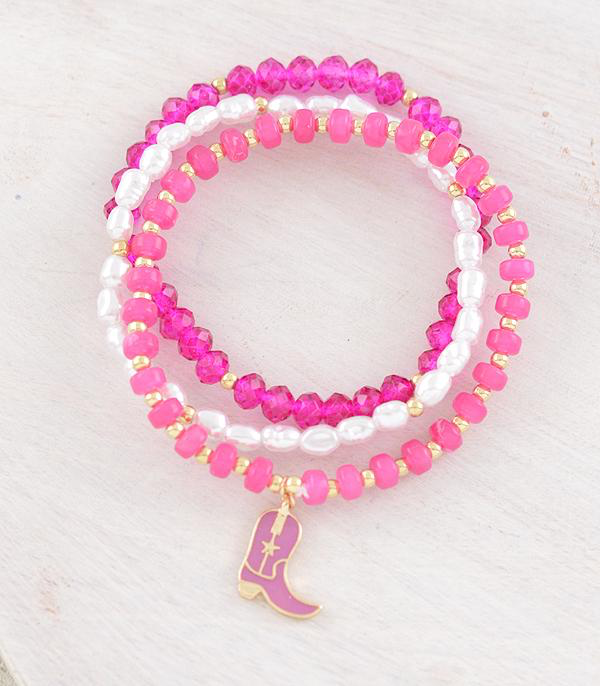 Cowgirl Boot Charm Bracelet