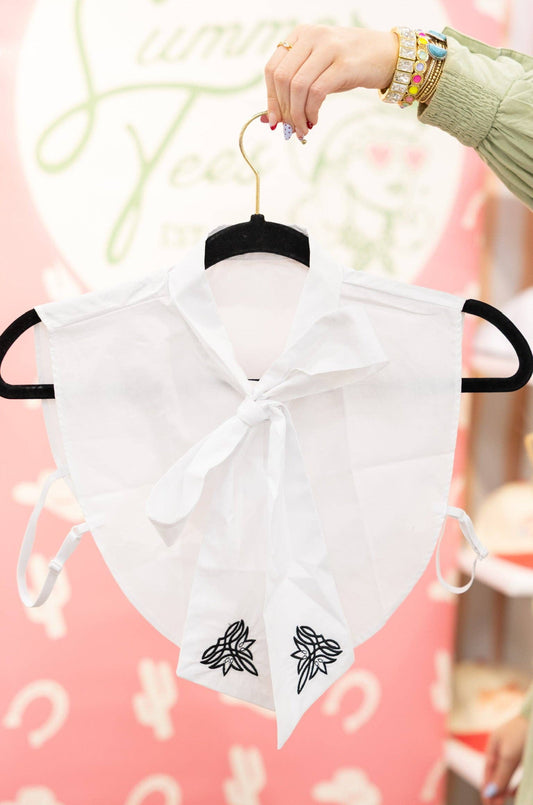 Boot Stitch Bow Collar