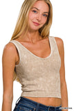 Mineral Wash Padded Tank Top (More Colors)