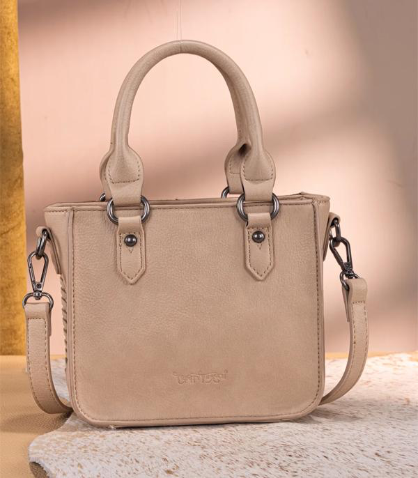 Trinity Ranch Floral Tooled Mini Tote/Crossbody