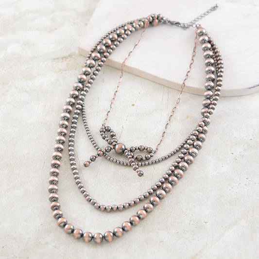 Bow Navajo Layered Necklace
