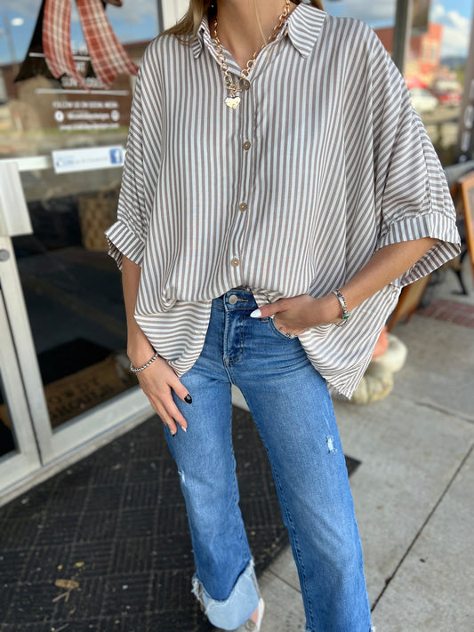 Plus* The Sunday Girl Top *Mocha