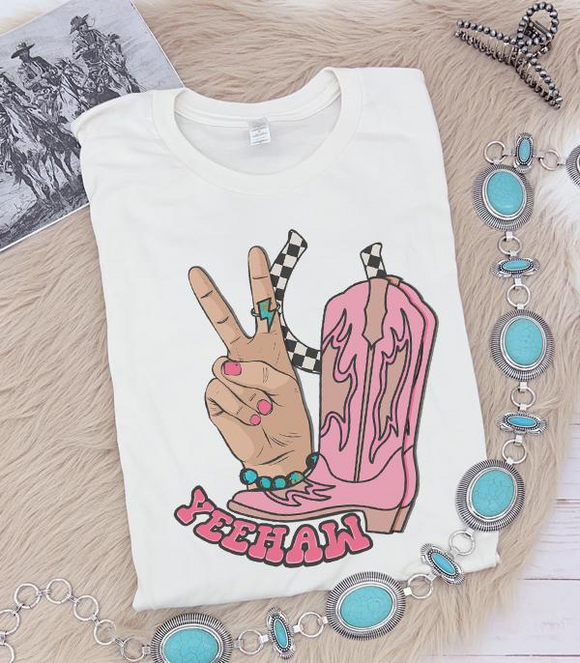 Yee Haw Peace Graphic Tee