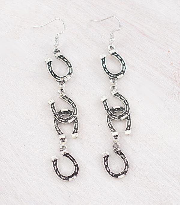 Horseshoe Dangle Earrings