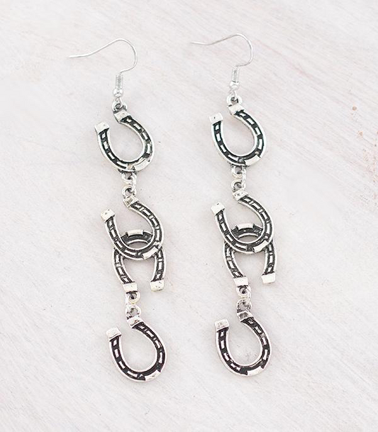 Horseshoe Dangle Earrings