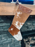 Cowhide & Tooled Stocking