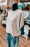 The Gabby Waffle Knit Top *Sand