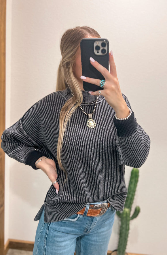 Lenna Oversized Sweater *Black