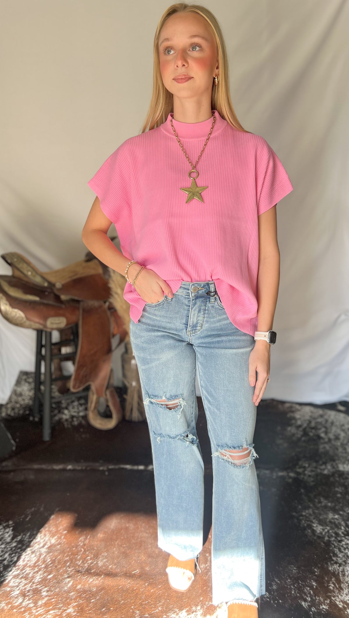 The Easy Does It Sweater *Candy Pink