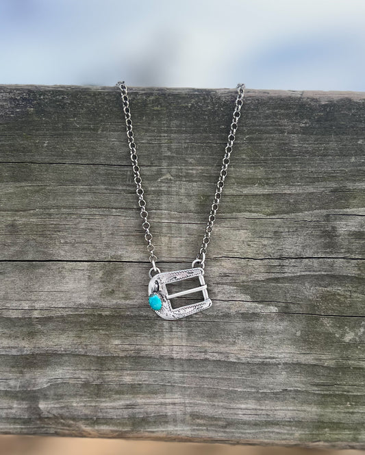 Belt Buckle Necklace