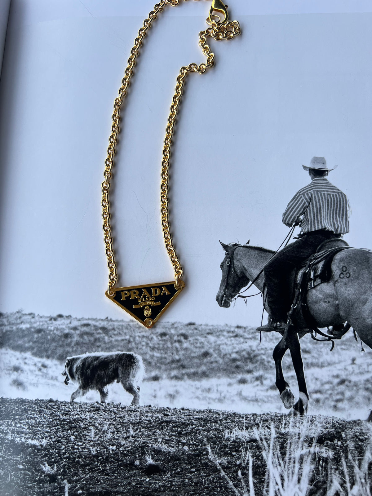 V2 Designs Gold Prada Necklace