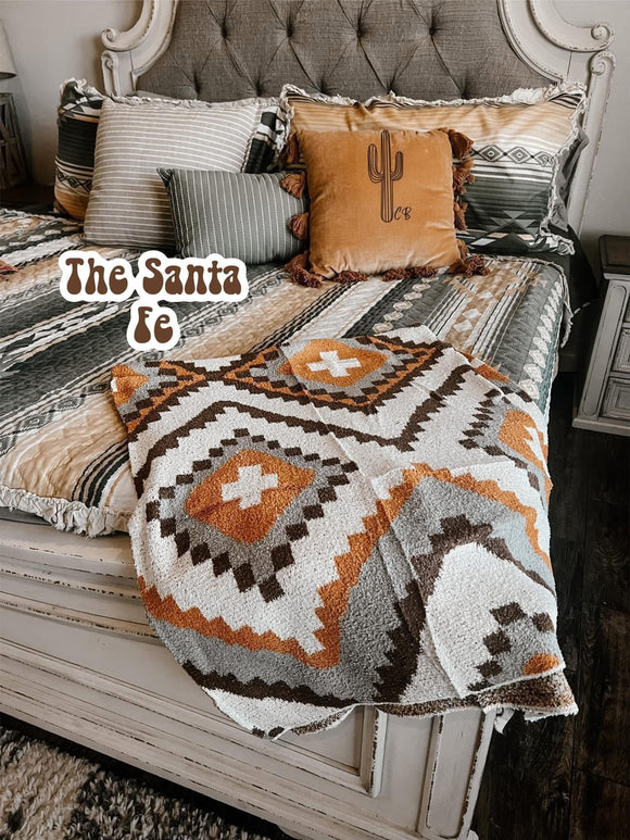 Dream Me Western Plush Blanket *The Santa Fe