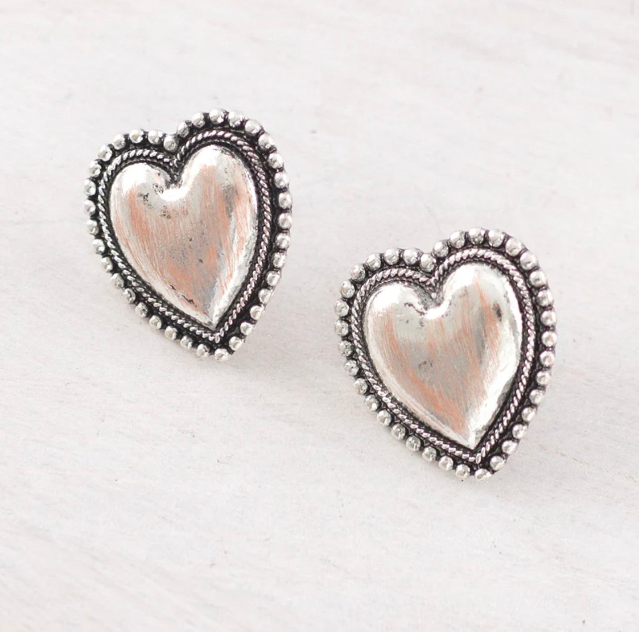 Heart Concho Earrings