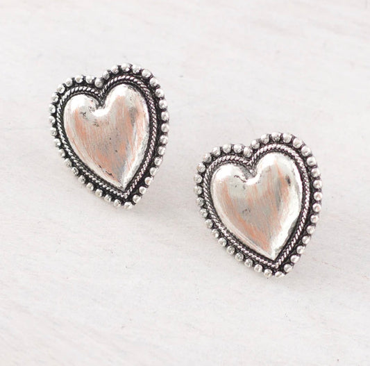 Heart Concho Earrings