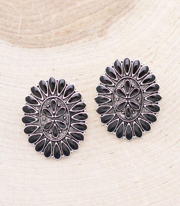 Oval Cluster Earrings