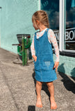 Girls Boot Stitch Denim Dress