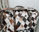 Diamond Patchwork Duffle Weekender