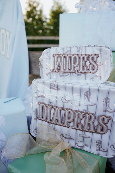 Wipes Case- Western Blues