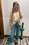 The Willow Gingham Top *Sand
