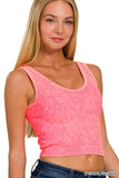 Mineral Wash Padded Tank Top (More Colors)