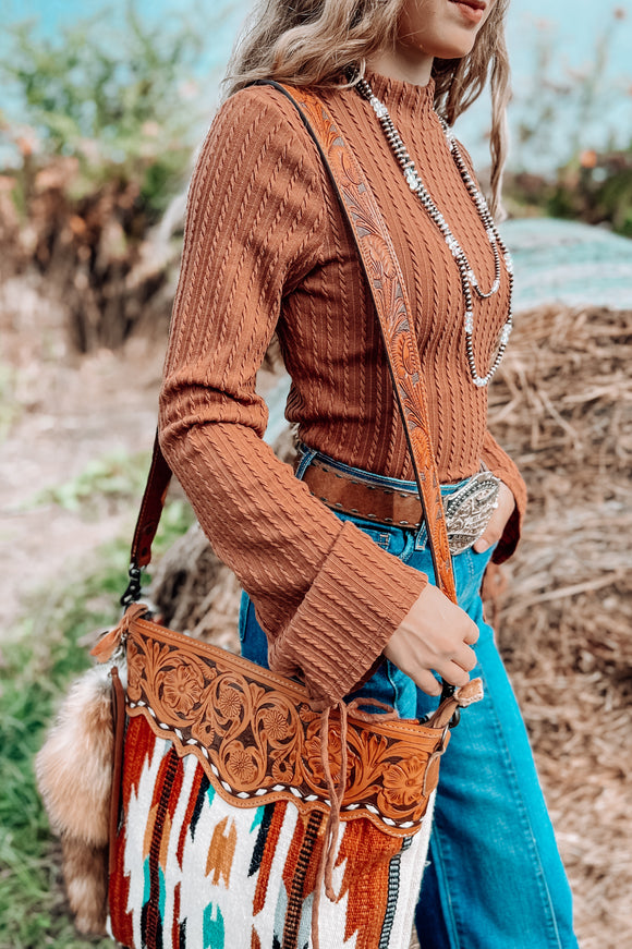 The Mocha Bell Sleeve Top