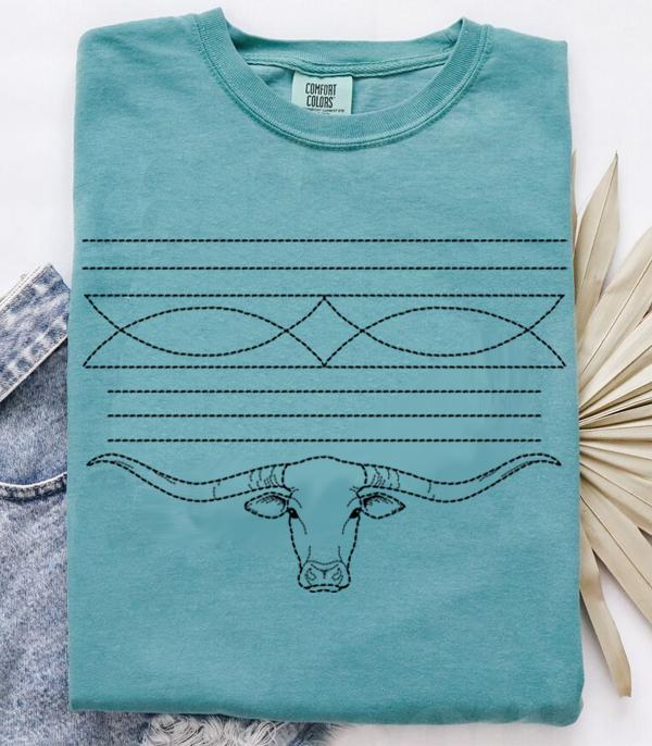 Boot Stitch CC Graphic Tee * Seafoam