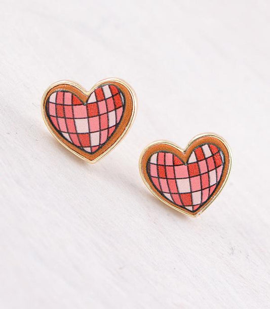 Disco Heart Earrings