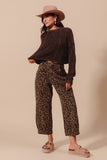 The Lacy Leopard Barrel Jeans
