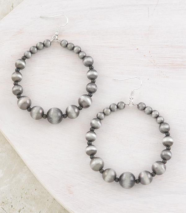 Navajo Pearl Hoop Earrings